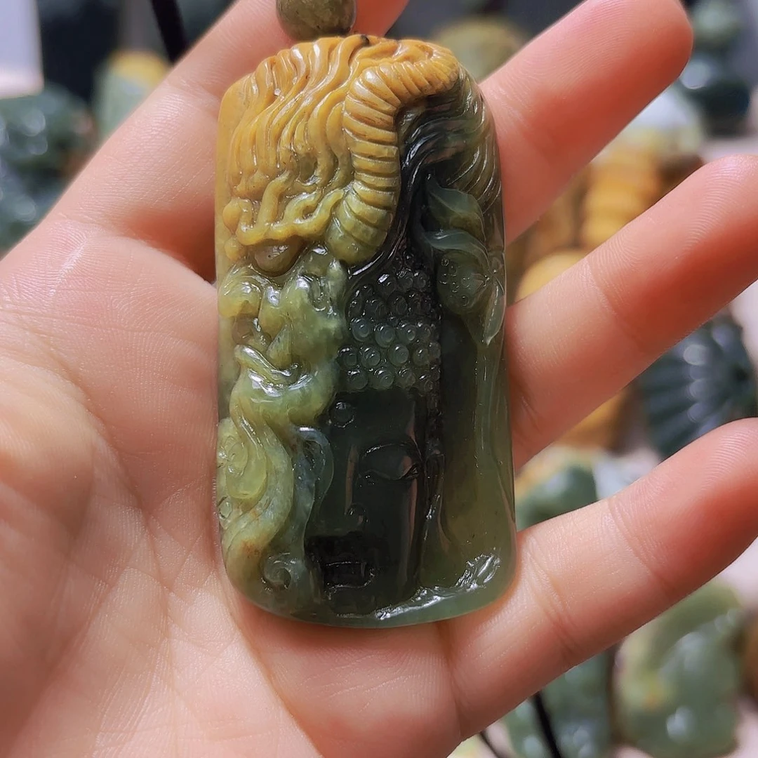 岫岩河磨玉（透闪石质玉）未镶嵌挂件