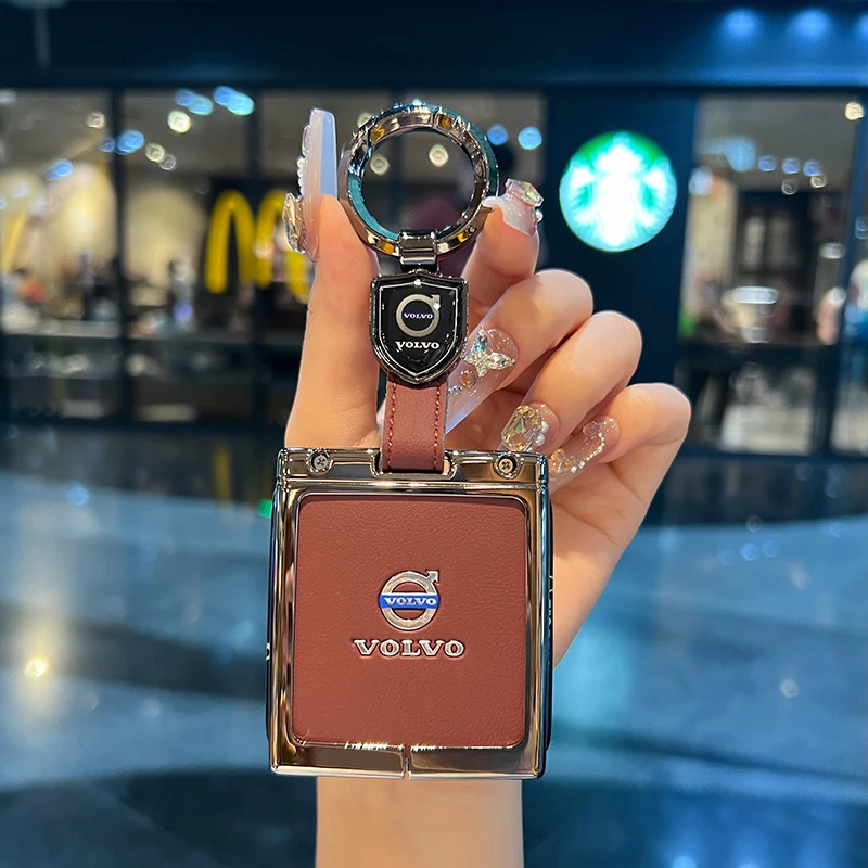 适用沃尔沃em90钥匙套EM90蓝牙实体钥匙包扣壳新款高级金属钥匙套