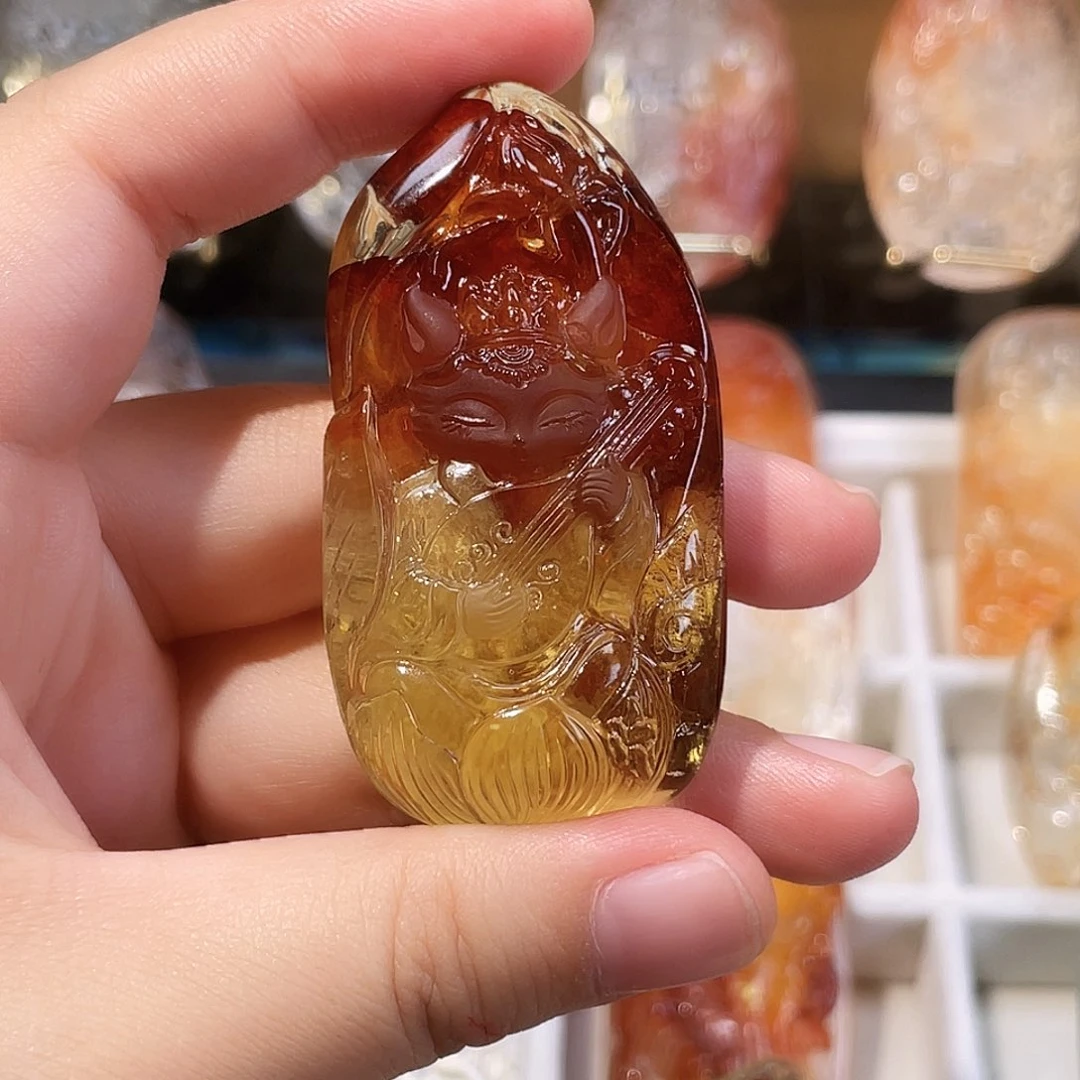 未镶嵌颈饰水晶黄水带胶花