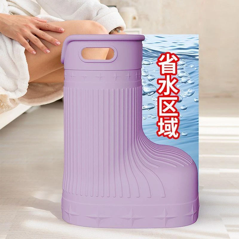 新疆西藏包邮EVA环保泡脚桶加高加宽足浴桶便携恒温养生足浴神器
