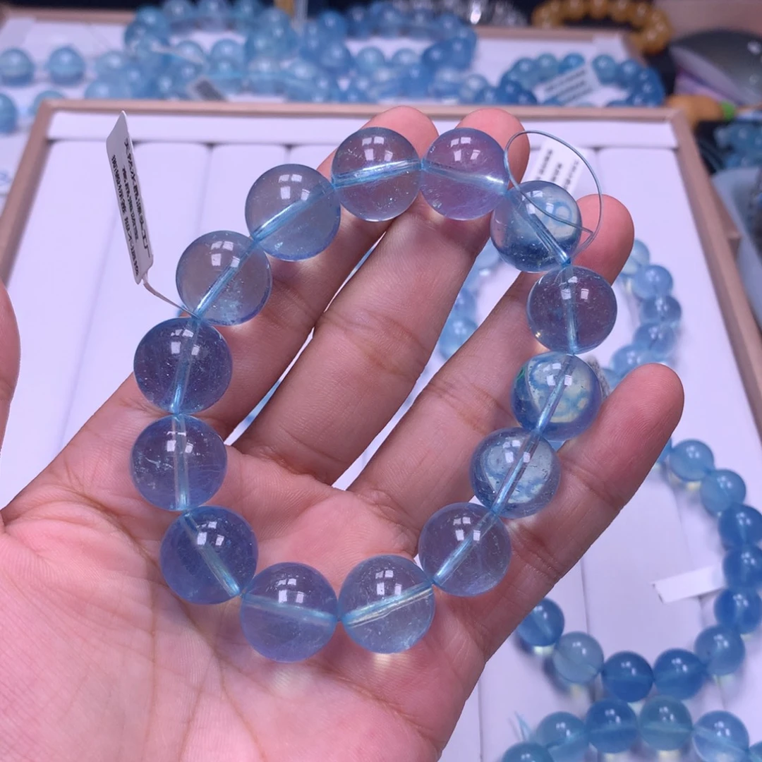 未镶嵌手串水晶海蓝宝
