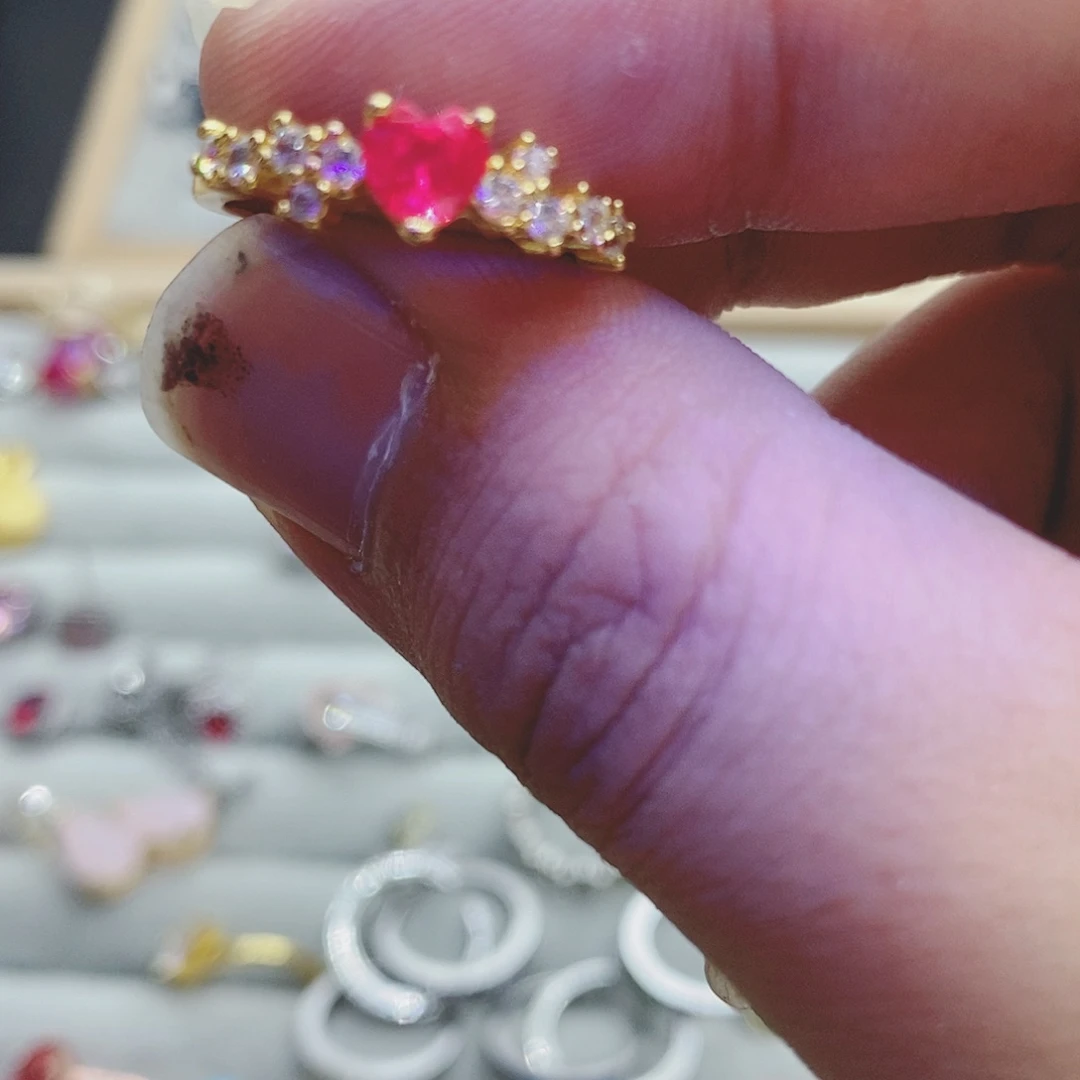 【闪购商品】水晶戒指银S925镶嵌