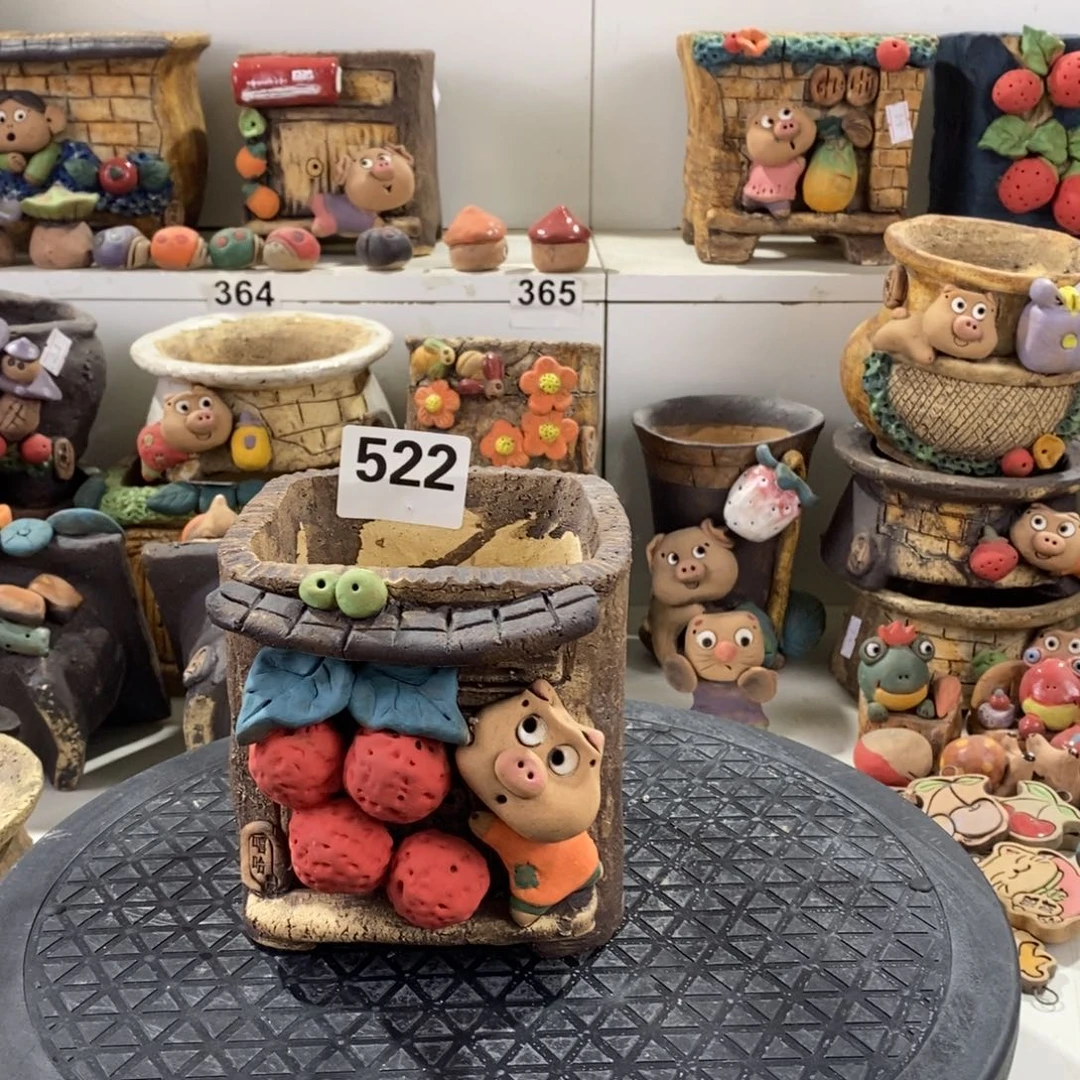 笑**风床头柜花盆522号