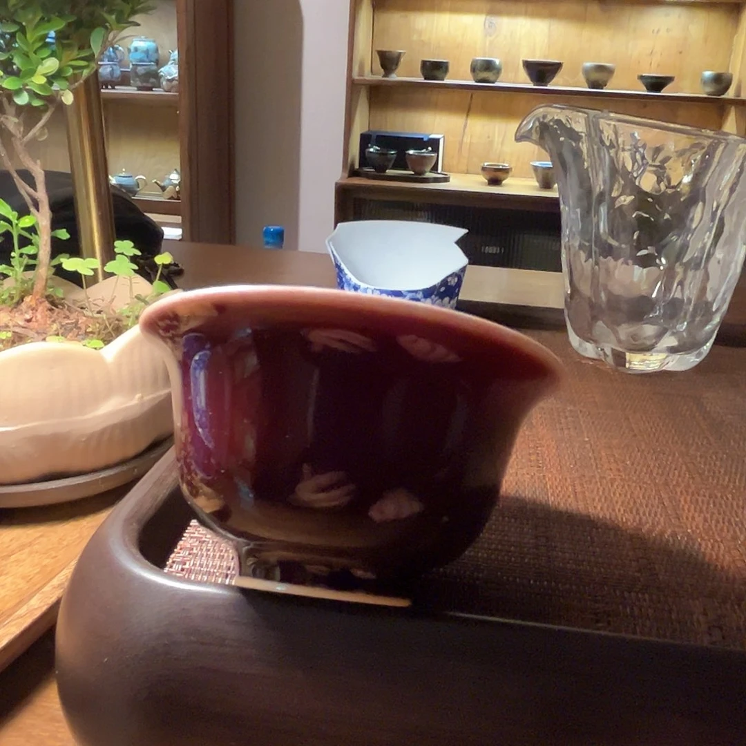 景德镇陶瓷柴窑郎红压手