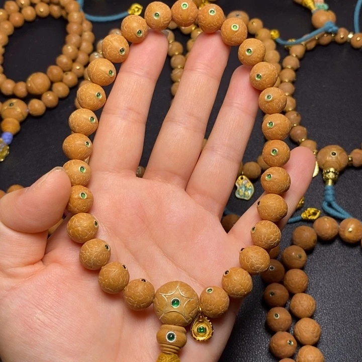 手串凤眼菩提绿眼12+手持