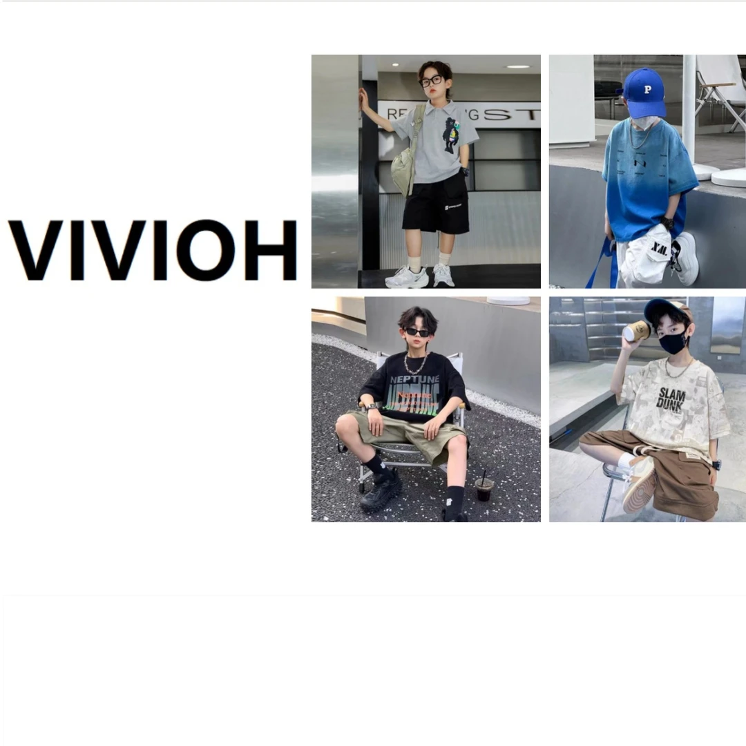 ViViOH 断码链接【401款-600款】男女儿童夏季休闲宽松短袖  K03