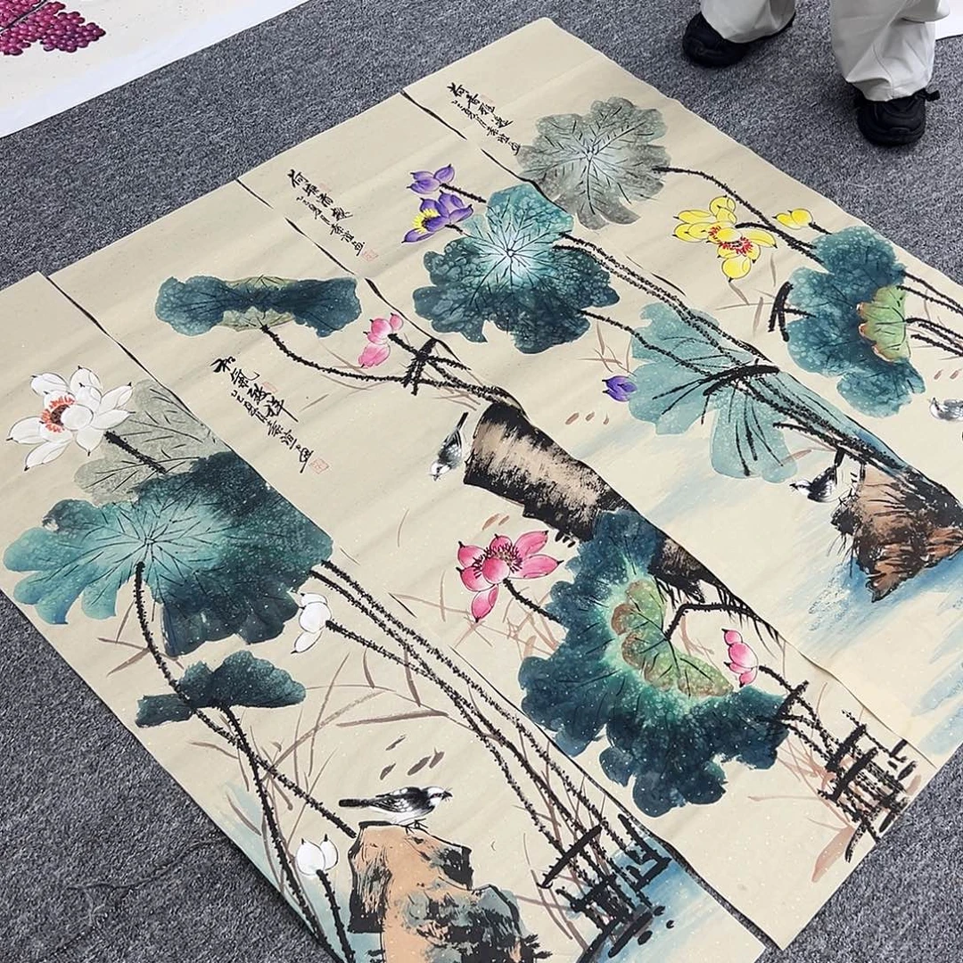 国画纯睡会字画作品欣赏