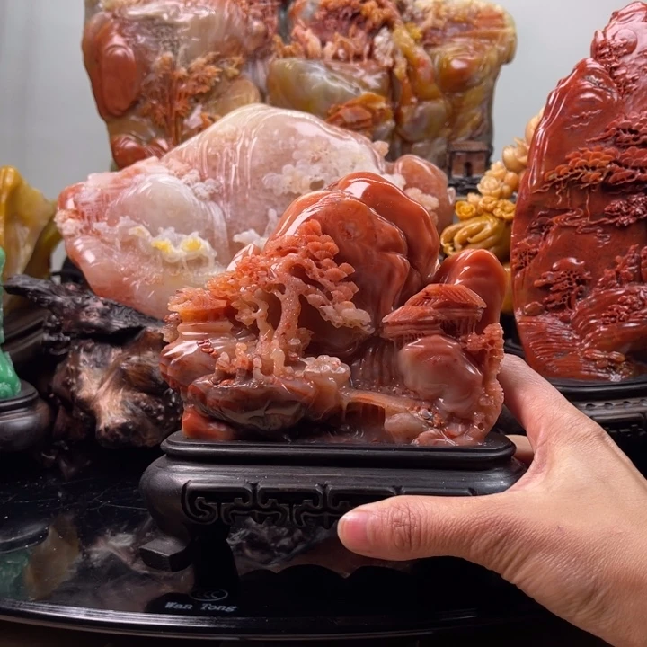 寿山石富春山居图