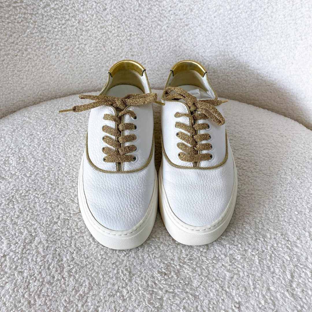 【Saint Laurent】#圣罗兰白色平底鞋37码