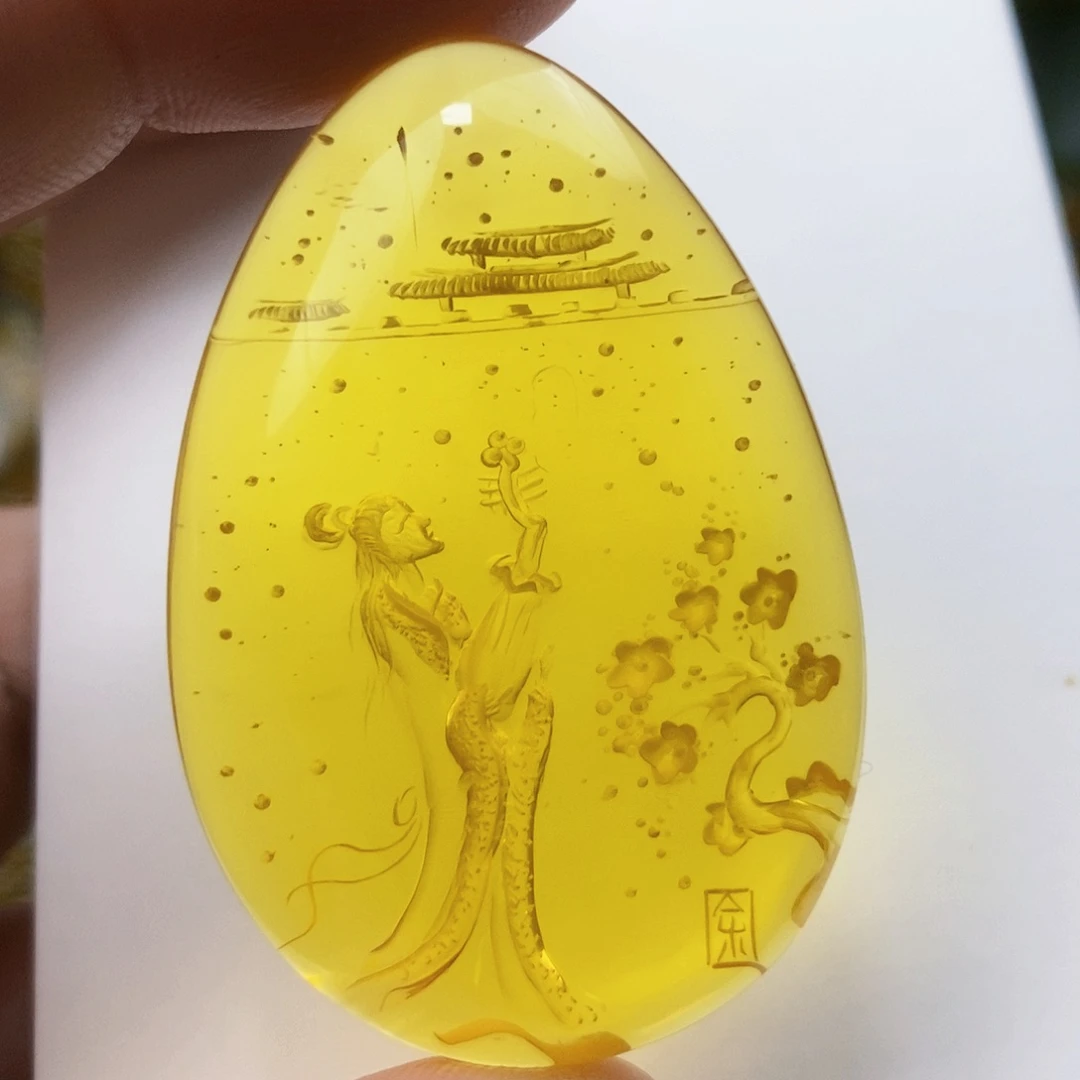 【闪购商品】金珀吊坠(不含链)未镶嵌