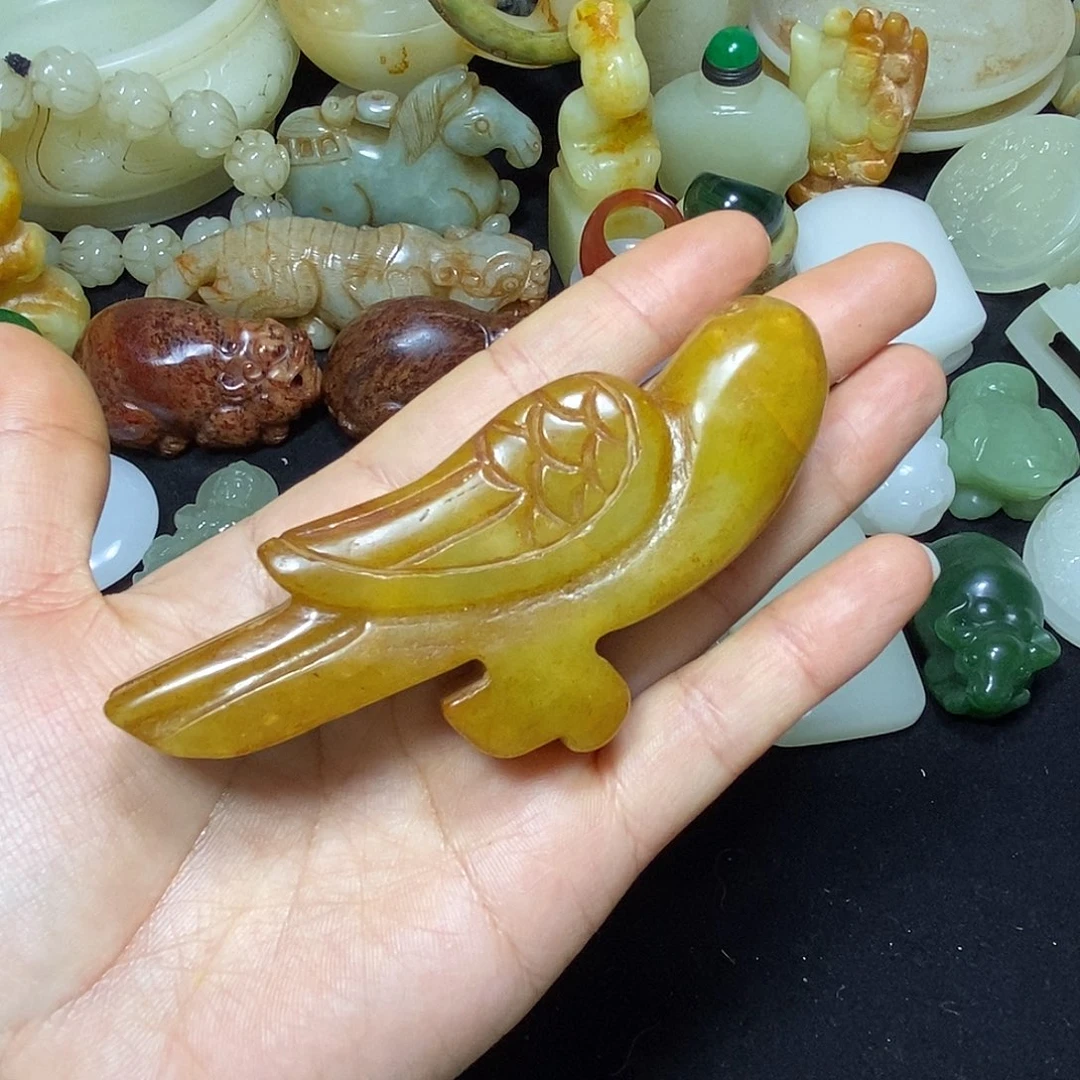 和田玉未镶嵌挂件