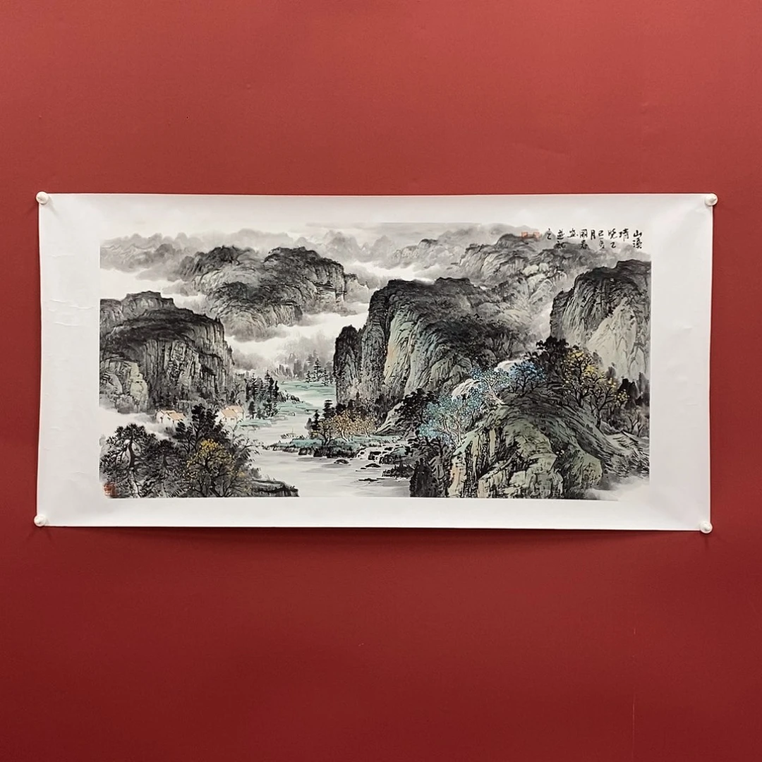 国画韦国春四尺140*70精品佳作