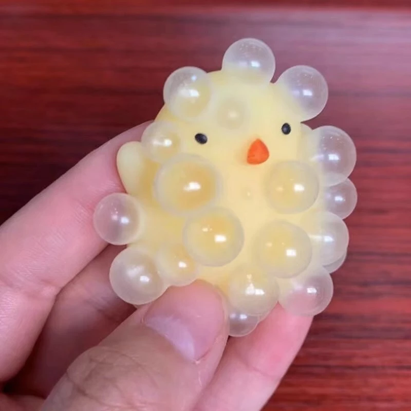 小鸡捏捏乐挤痘痘泡泡解压减压发泄玩具可爱超萌团子网红送工具