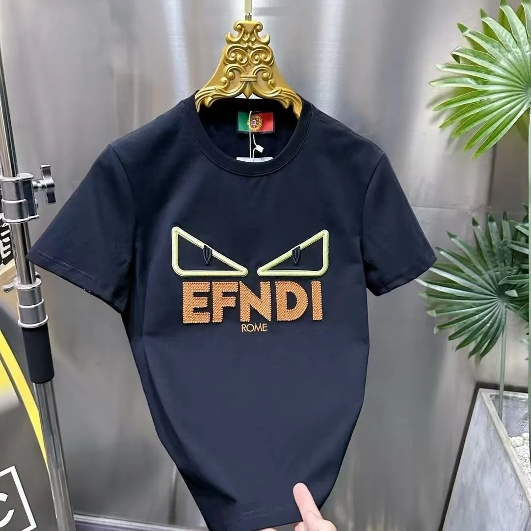 BW-夏季短袖韩版男士宽松短袖T恤圆领帅气大眼韩版轻奢K-256