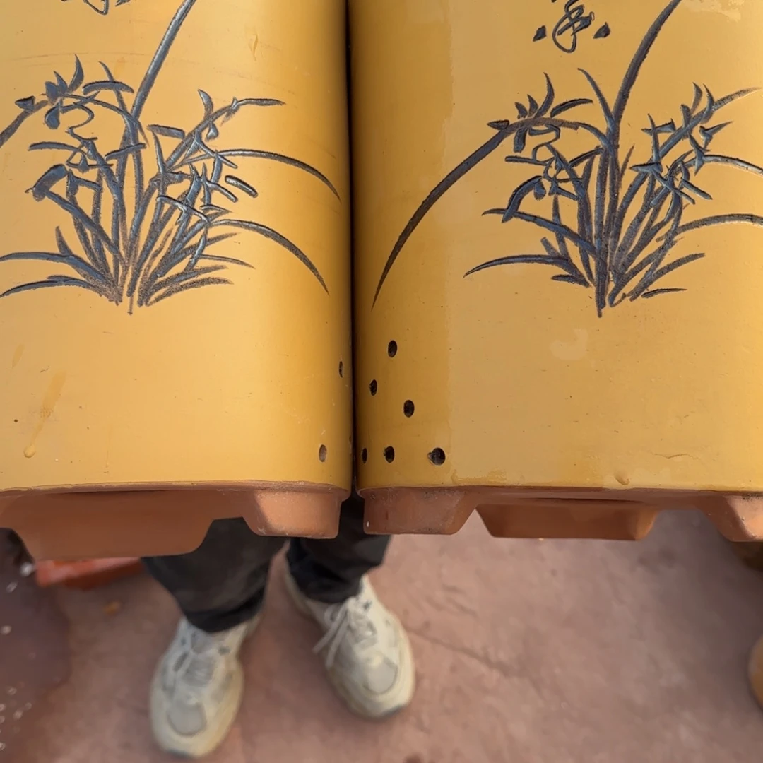 紫砂花盆口径17.22口径