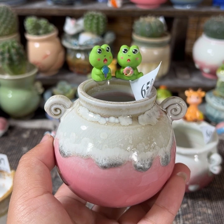 口4 手工花盆满30包邮