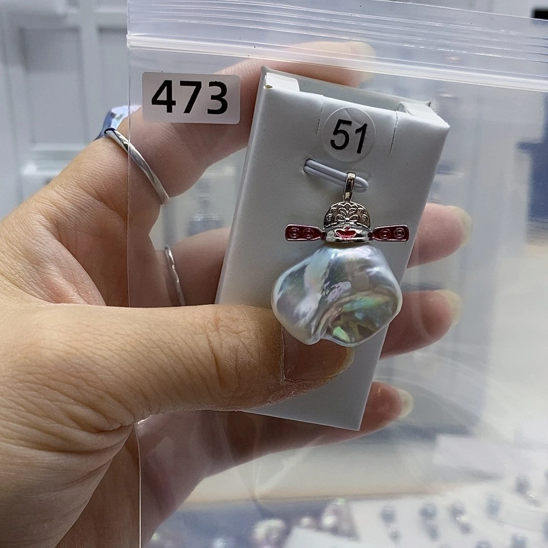 颈饰合金淡水珍珠