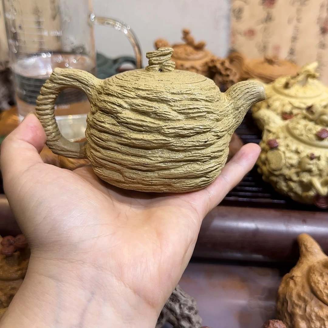 紫砂茶壶紫砂千层石壶容量220cc
