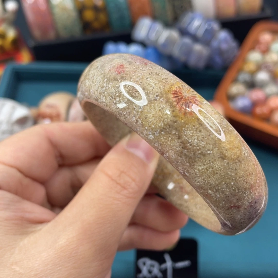 未镶嵌手镯硅化玉