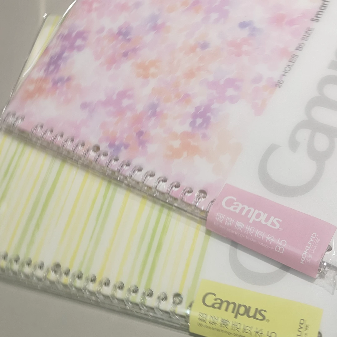 【1本】kokuyo国誉水彩絮语B5轻薄活页本笔记本360度翻转