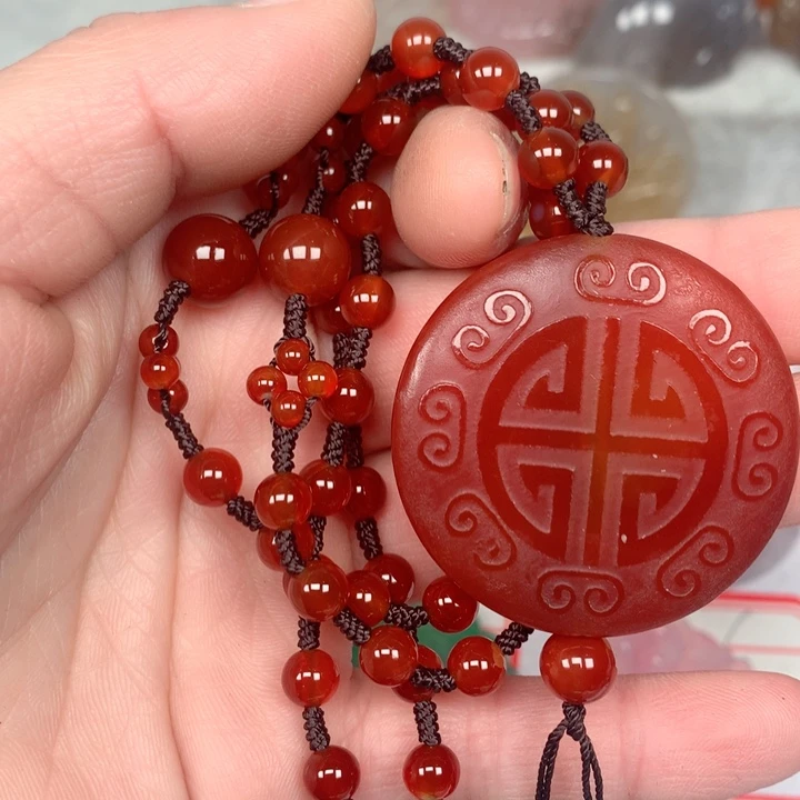 玛瑙/玉髓颈饰未镶嵌W***N