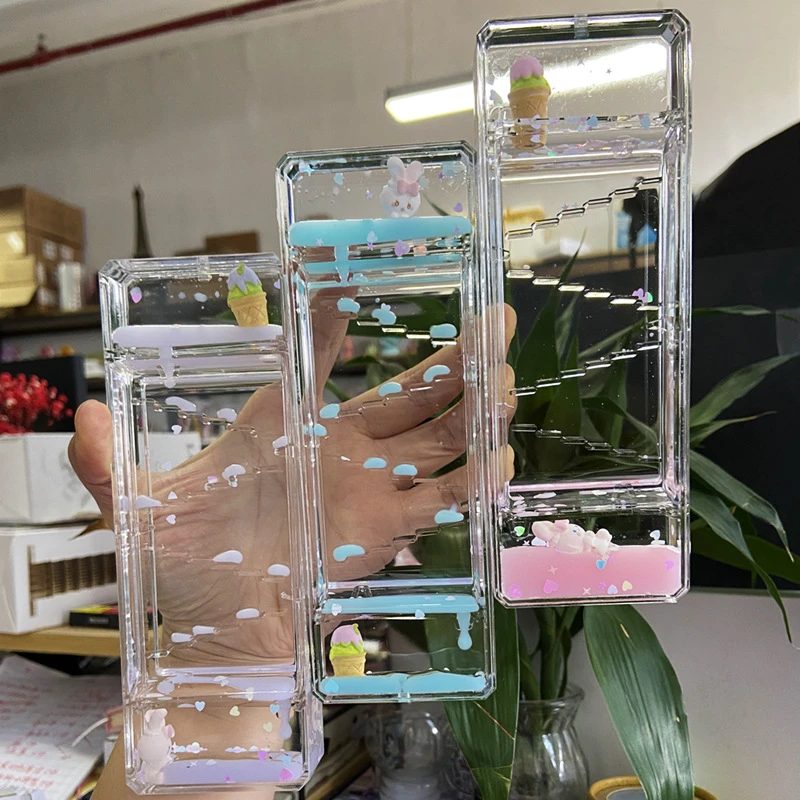 卡通长方形水滴油滴沙漏油滴桌面装饰摆饰学生生日礼物儿童节礼品