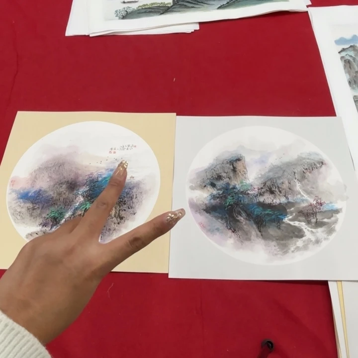书***航国画花鸟等图案为一体而