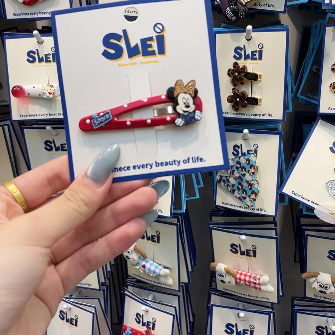 布艺非金属红色镂空波点米妮