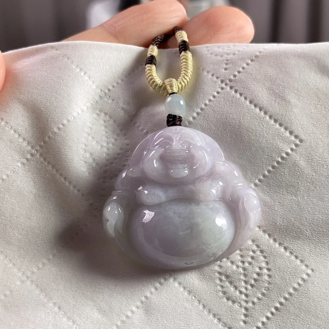 翡翠未镶嵌颈饰佛公