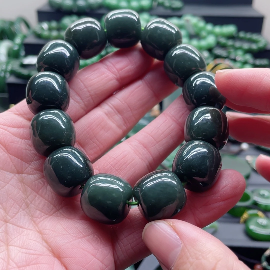 和田玉未镶嵌手链