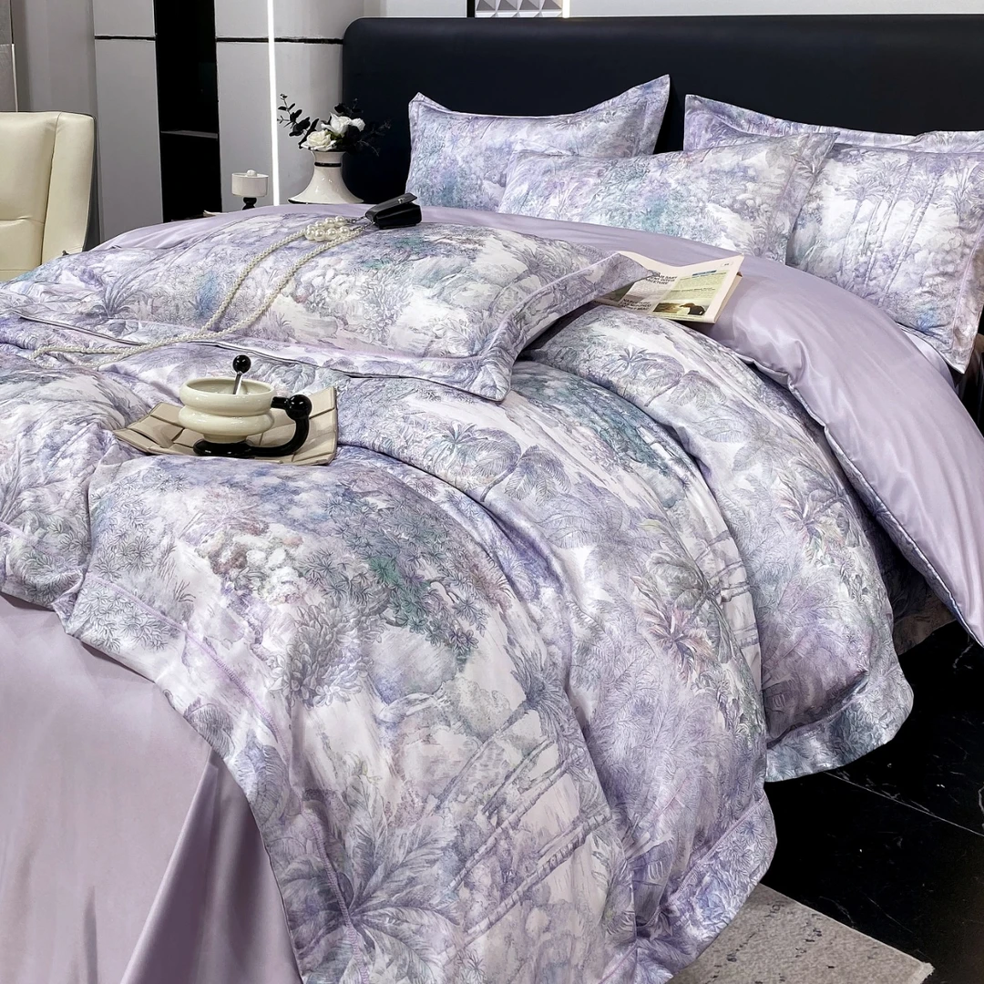 【杨杨给力价】夏季天丝数码印花丝滑四件套DM梦境