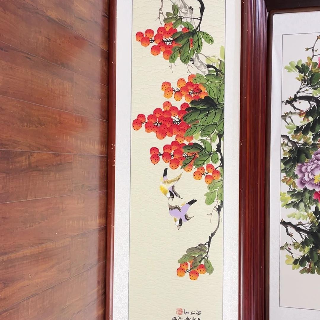 国画带框尺寸48*163厘米