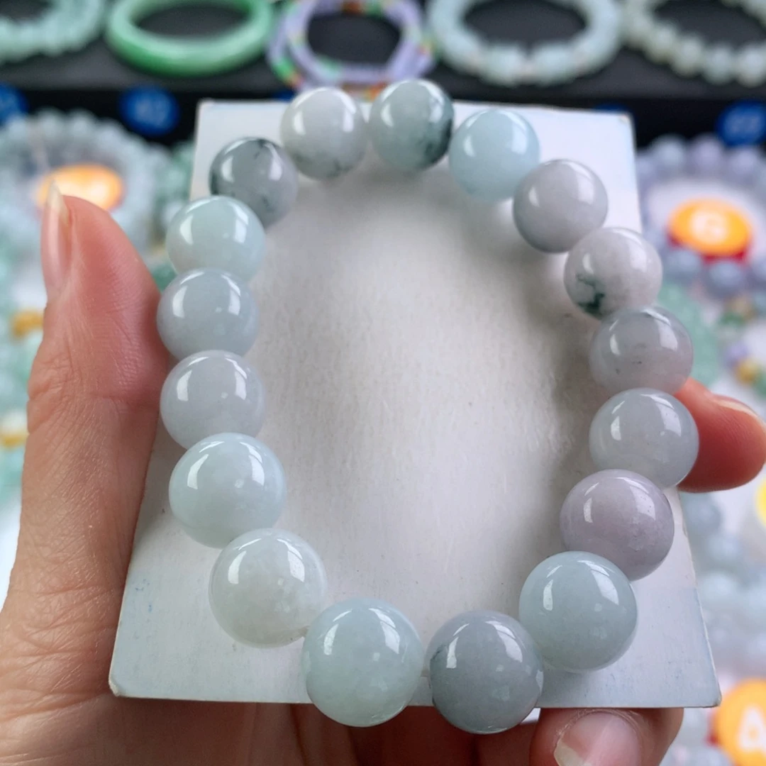 翡翠未镶嵌手链卡12.3