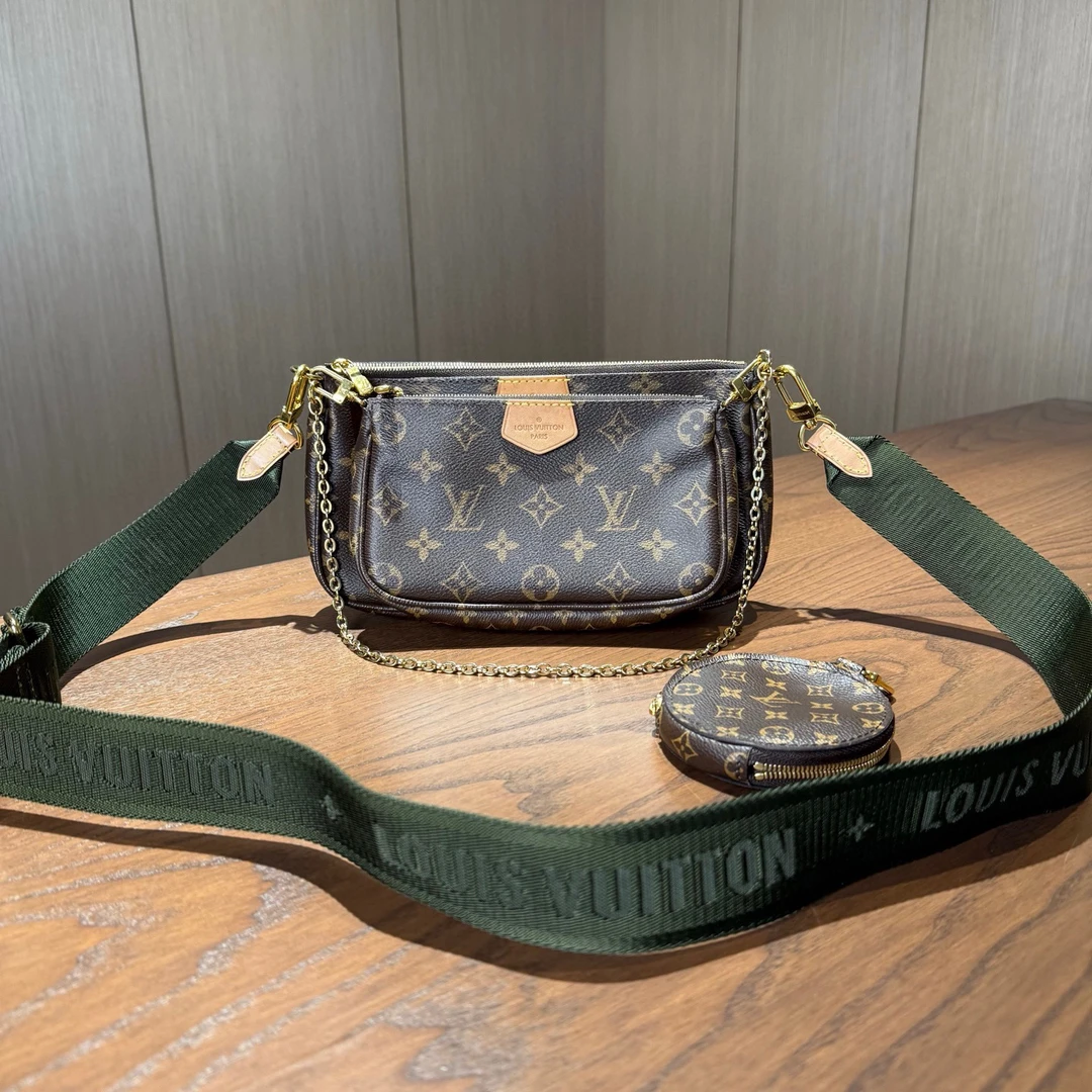 99新 LouisVuitton/路易威登 LV路易威登 老花邮差包 尺寸24×19