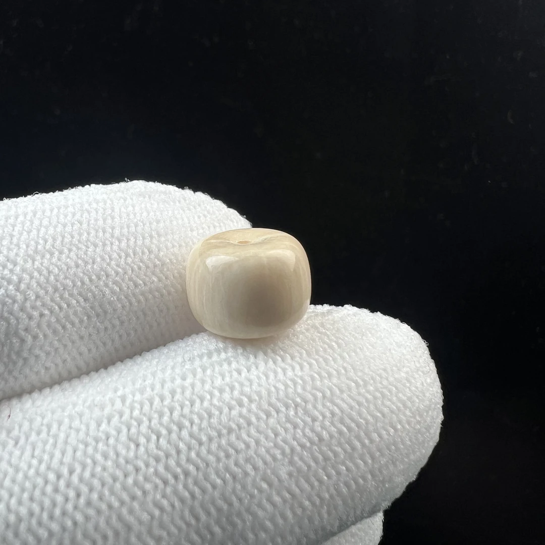 S2790天然猛犸牙扣子11.6x8.4mm支持鉴定 假一罚四