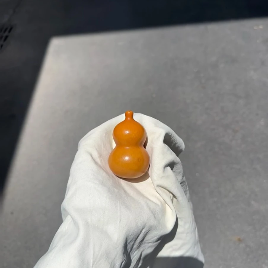 天然可盘玩天津嘴葫芦文玩手把件精美摆件