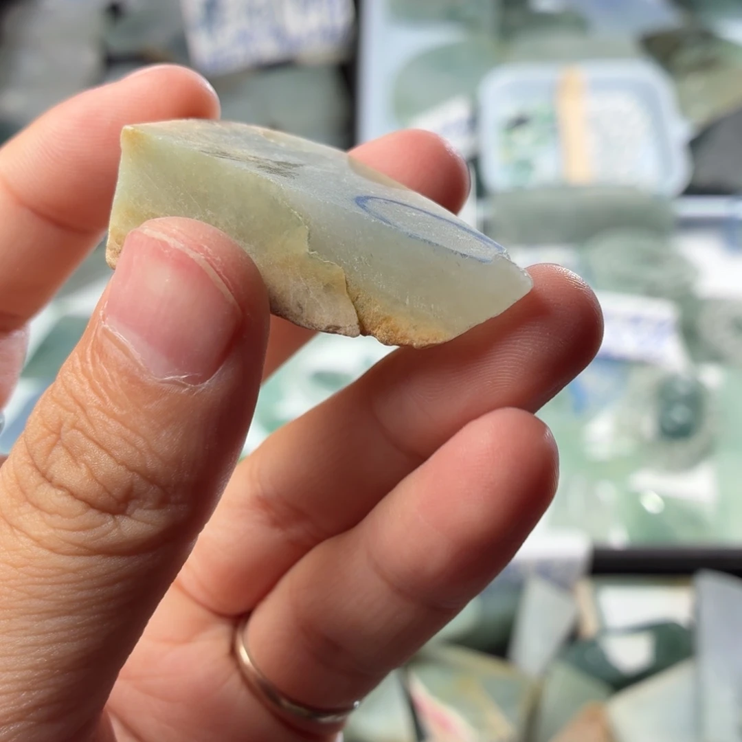 未镶嵌定制翡翠天然缅甸翡翠a货高糯化打底黄翡