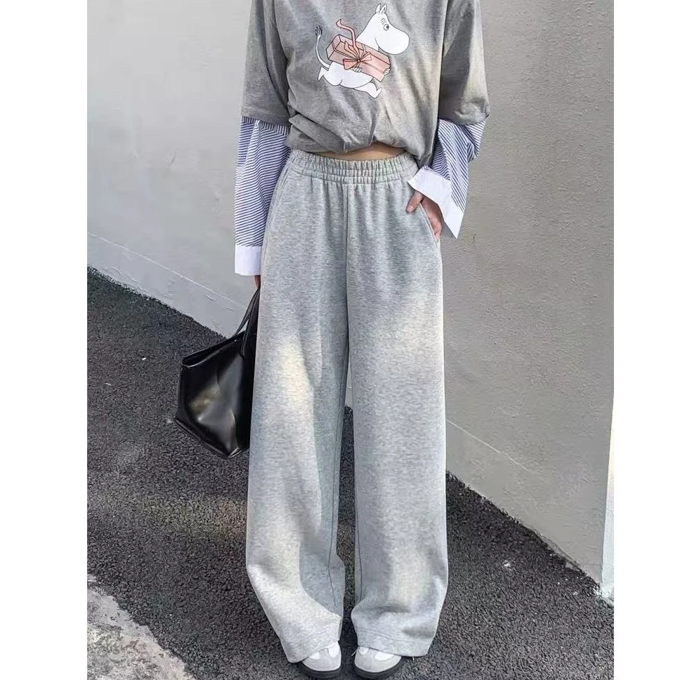 【代代精选】松紧腰阔腿休闲裤-21386