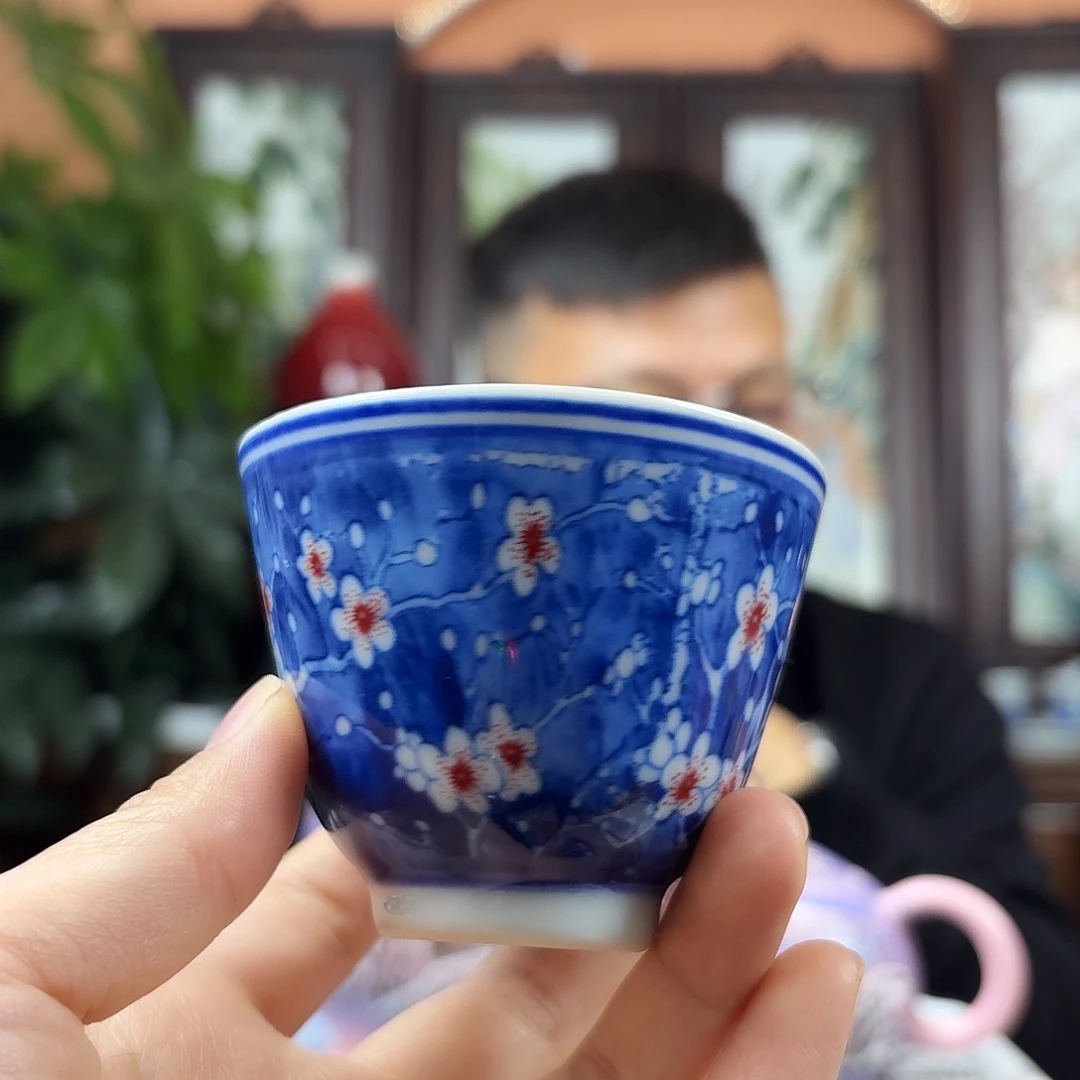 摆件陶景德镇陶瓷手工杯子