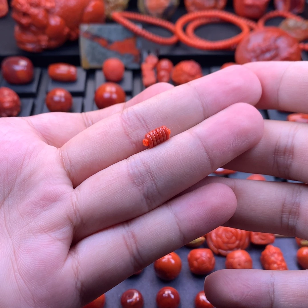 南红玛瑙未镶嵌川料原矿精工直切隔片5mm（厚1.2mm