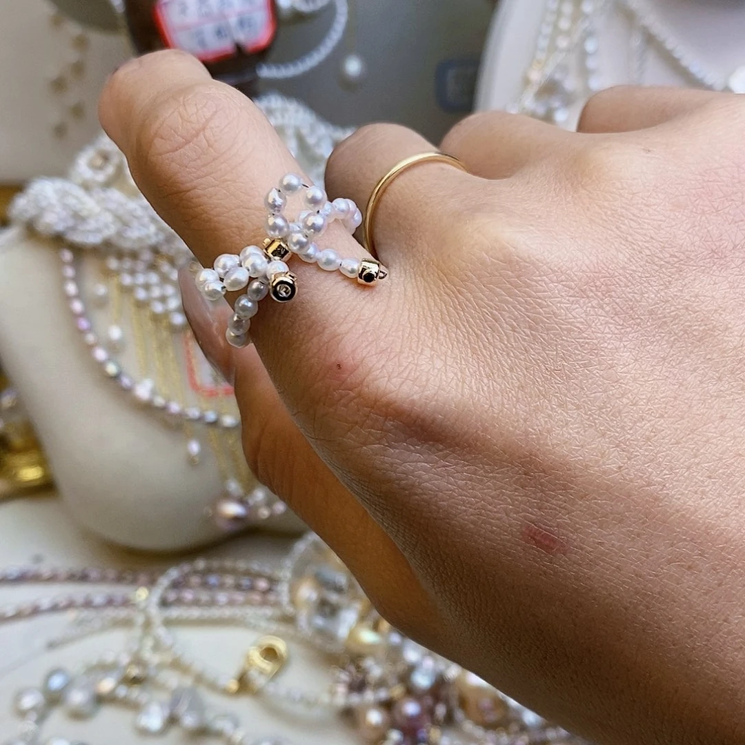 淡水珍珠颈饰银S925镶嵌