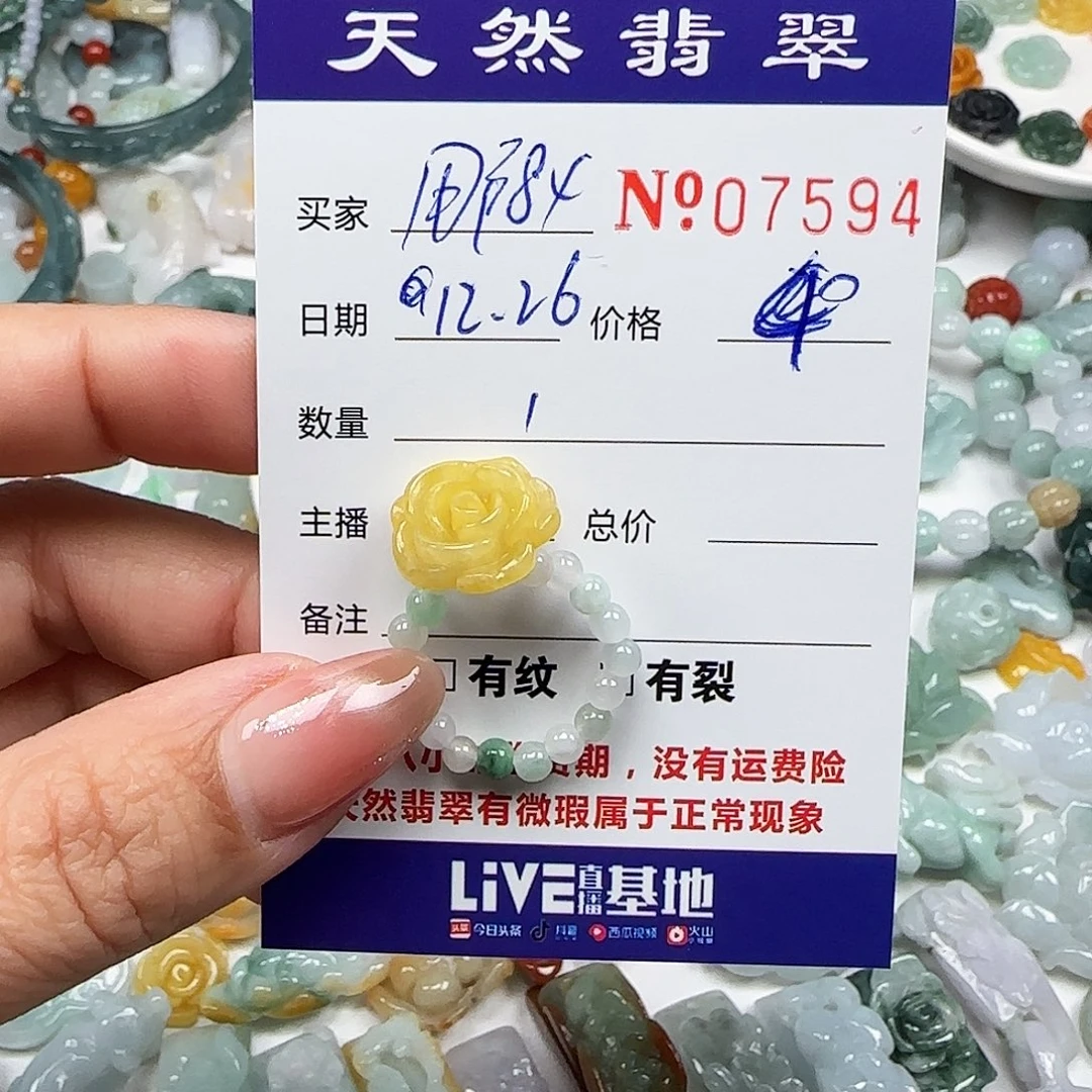 用***6翡翠未镶嵌颈饰555
