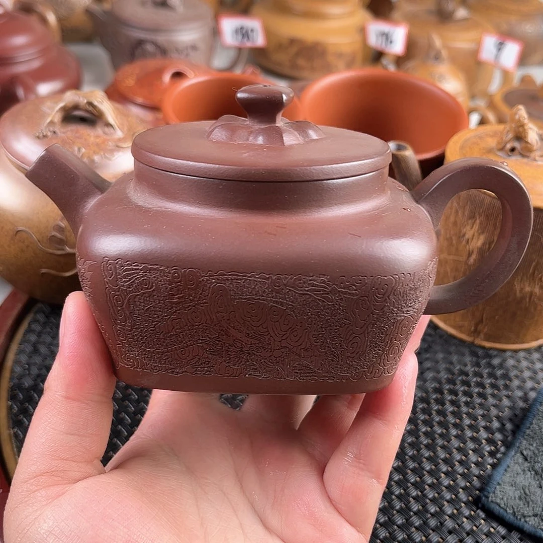 紫泥茶壶宜兴紫砂