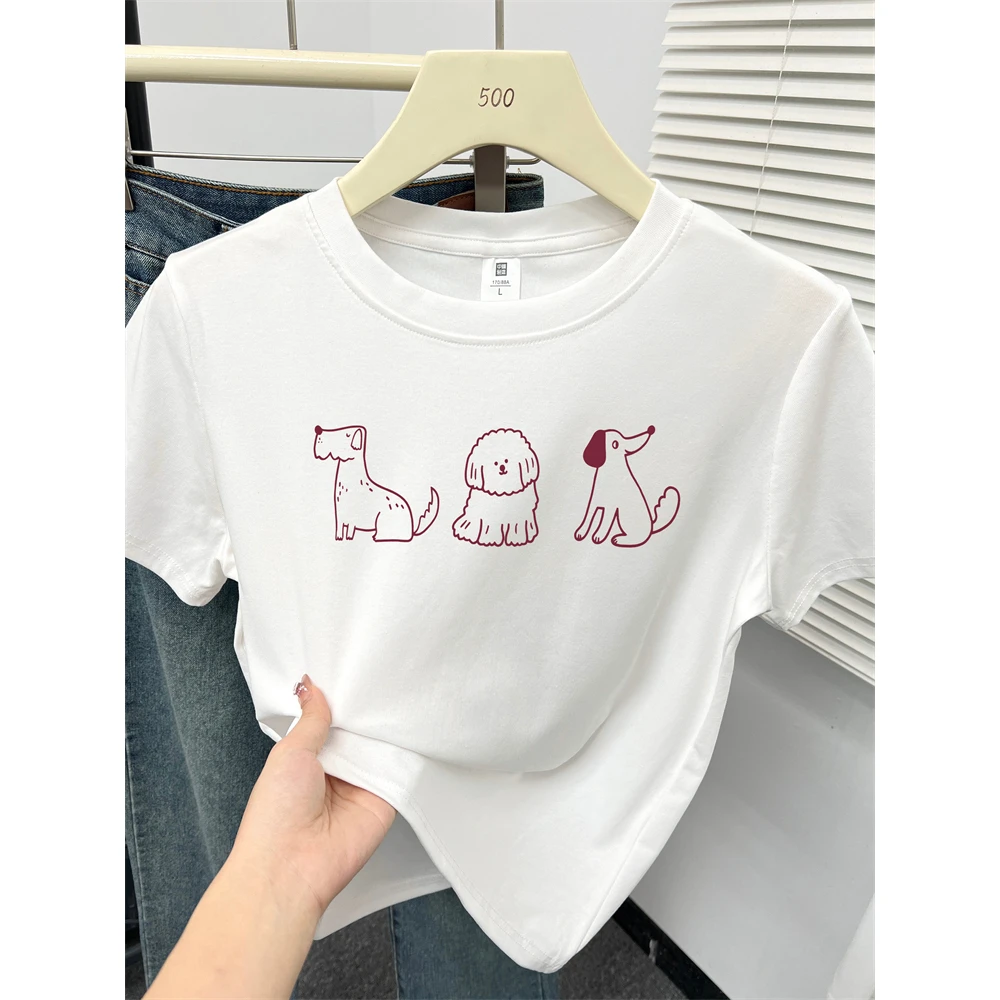 2025新款上衣显瘦韩系设计感修身短袖t恤女夏季胖mm大码2025