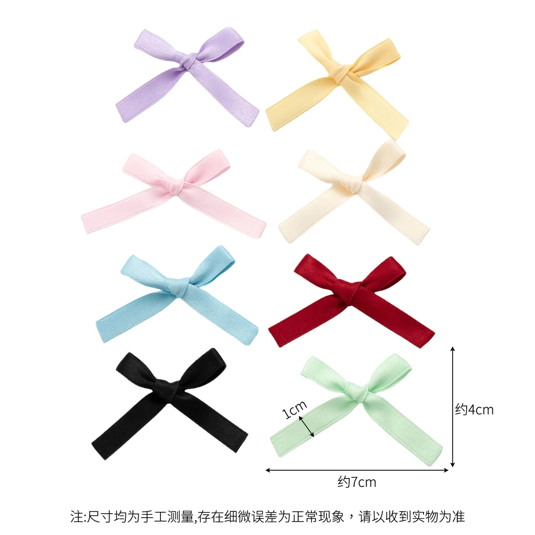 可爱少女1cm棉质丝带蝴蝶结diy发夹发饰手作材料服装服饰辅料