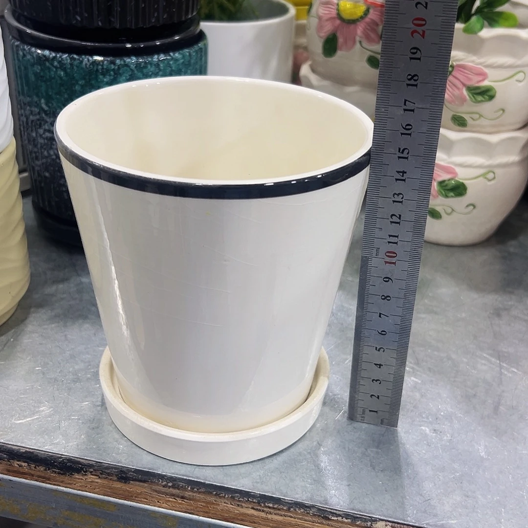 外贸尾单陶瓷花盆凑10米包邮