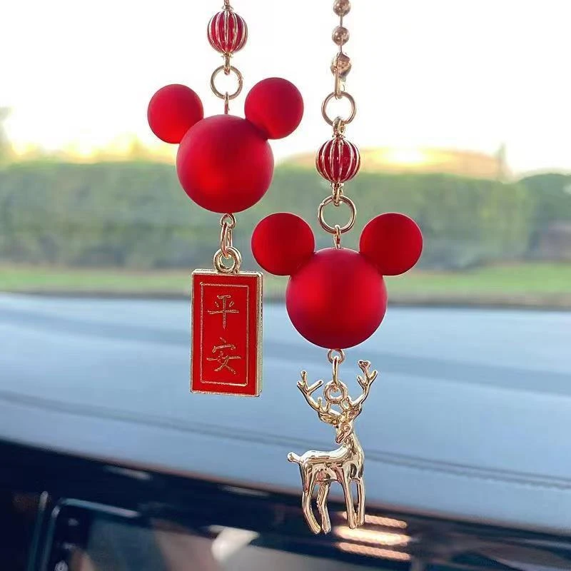 可爱汽车装饰挂件车内后视镜吊坠车载网红女神款挂饰车挂平安饰品