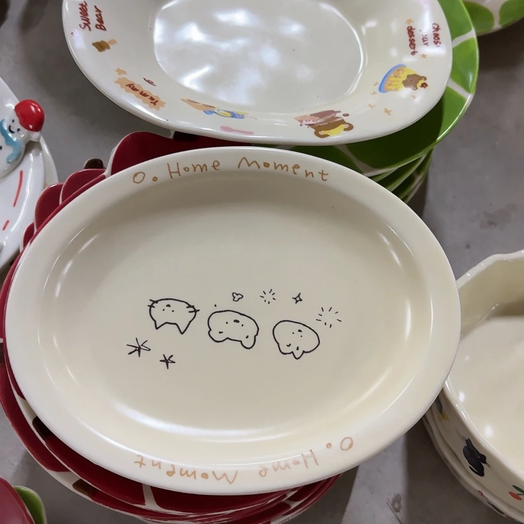 搪瓷不**?微瑕一个熊+三线条