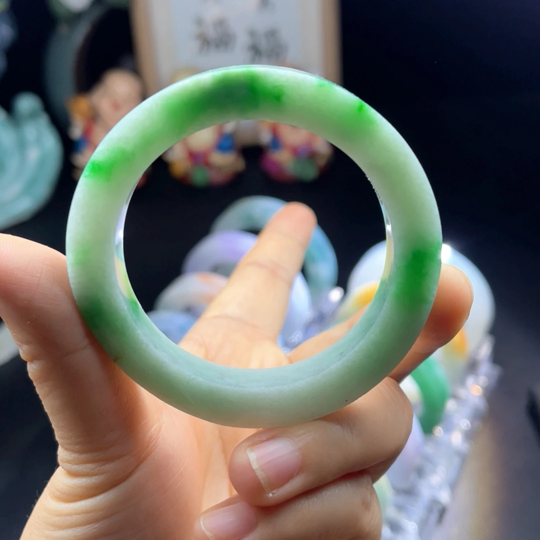 定制翡翠未镶嵌天然翡翠手镯定制
