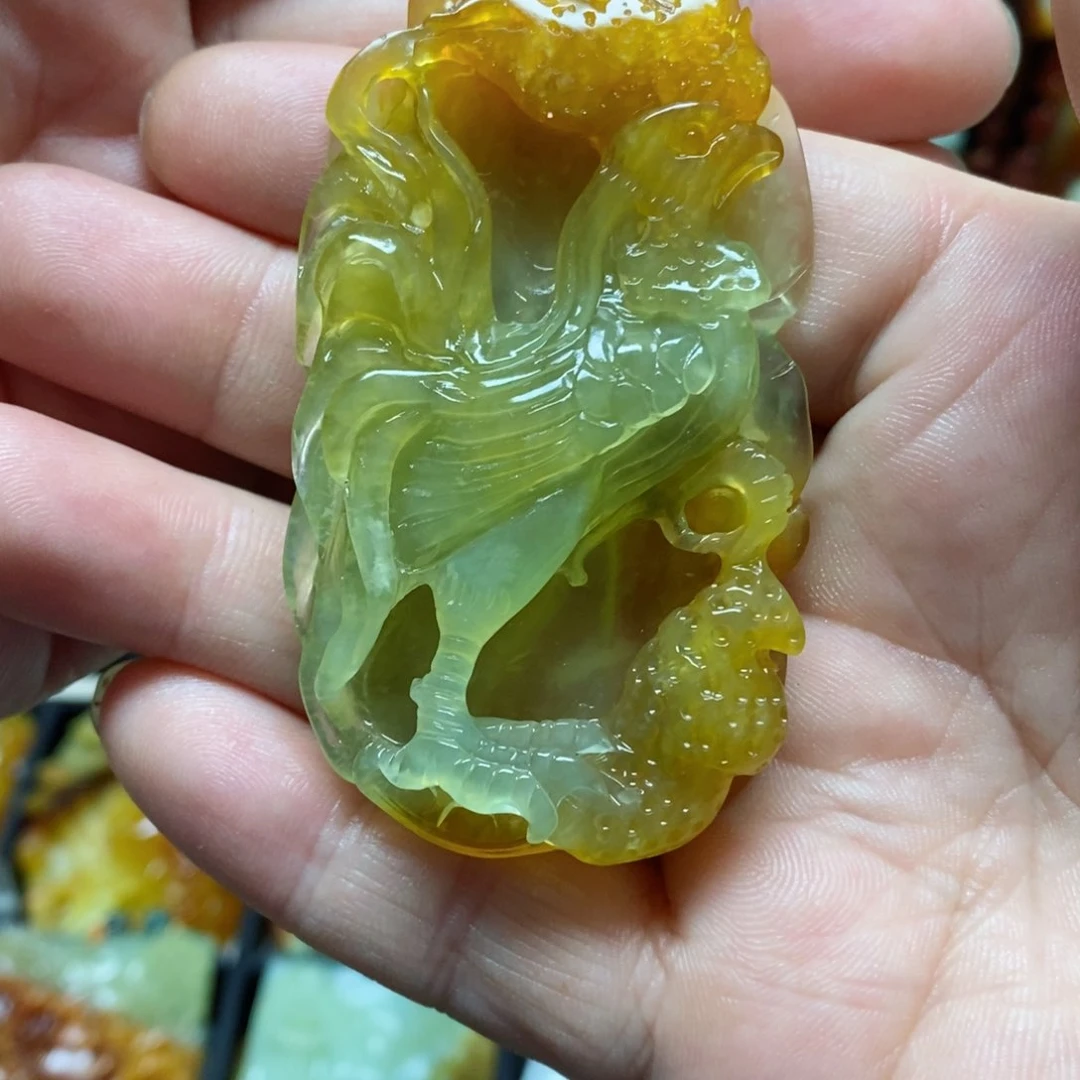 岫玉吊坠(赠链)未镶嵌不**饭